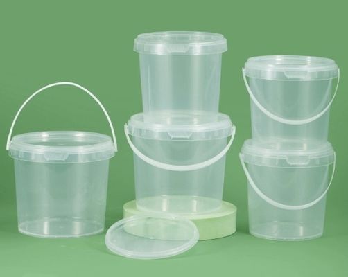 کیفیت  BPA Free Plastic Food Bucket With Screw On Lid ISO9001 کارخانه