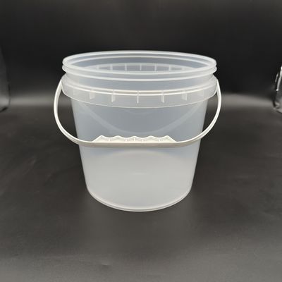 1L-25L ظرف های سطل پلاستیکی شفاف با پوشش مقاوم در برابر استرس