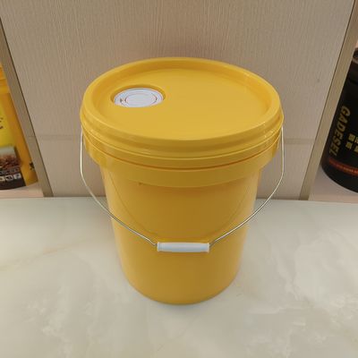 18L 4.8 گالن 5 گالن رنگ پلاستیکی سطل زرد مقاوم در برابر دمای بالا