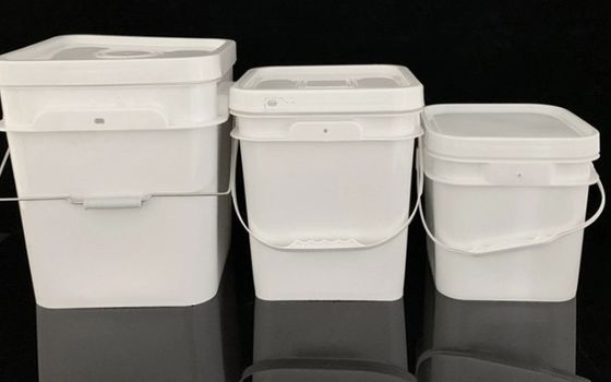 پلیمری سطل سطل ذخیره سازی مواد غذایی سطل مربع چاپ صفحه نمایش انتقال حرارتی