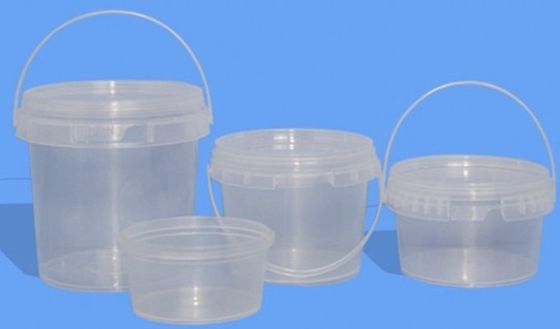 5 لیتری سطل پلاستیکی شفاف با دکوراسیون انتقال حرارتی