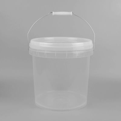 مقاومت در برابر خوردگی 5 گالن شفاف پلاستیکی سطل سطل ظروف چاپ صفحه نمایش