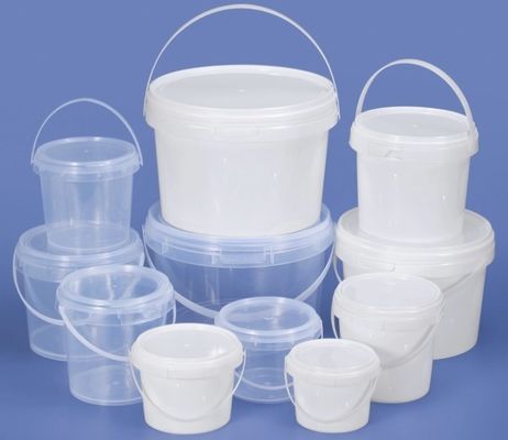 5 لیتری سطل پلاستیکی شفاف با دکوراسیون انتقال حرارتی