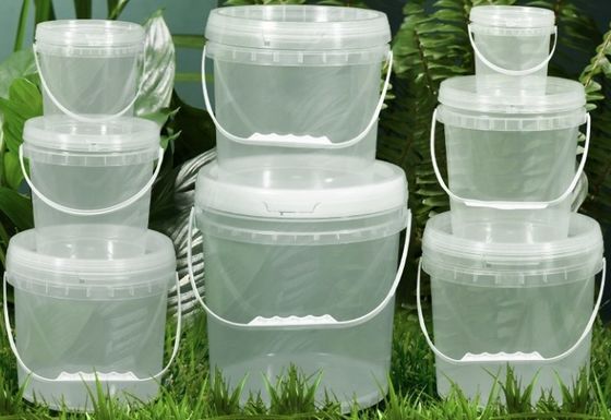 سطل پلاستیکی شفاف قابل تنظیم سطل های ذخیره سازی شفاف OEM ODM