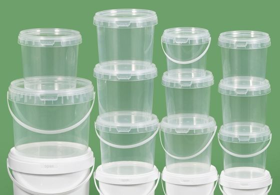 سطل پلاستیکی شفاف قابل تنظیم سطل های ذخیره سازی شفاف OEM ODM