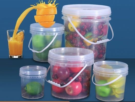 سطح صاف 5 گالن سطل پلاستیکی شفاف