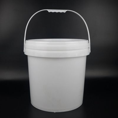 سطل روغن پلاستیکی قابل استفاده مجدد پلی اتیلن سفید 20 لیتر سطل