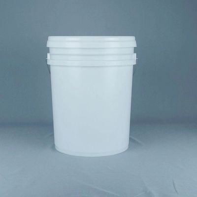 سطل پلاستیکی سفید 5 گالن بدون BPA با سرپوش برای پودر شیمیایی