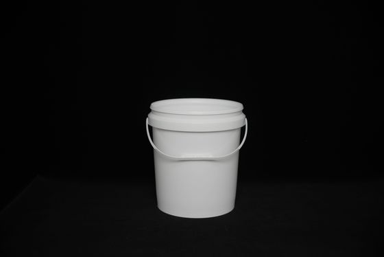 مواد غذایی درجه سفید PP سطل پلاستیکی شکل مربع گرد مقاوم در برابر UV قابل بازیافت برای ذخیره امن با ضربه